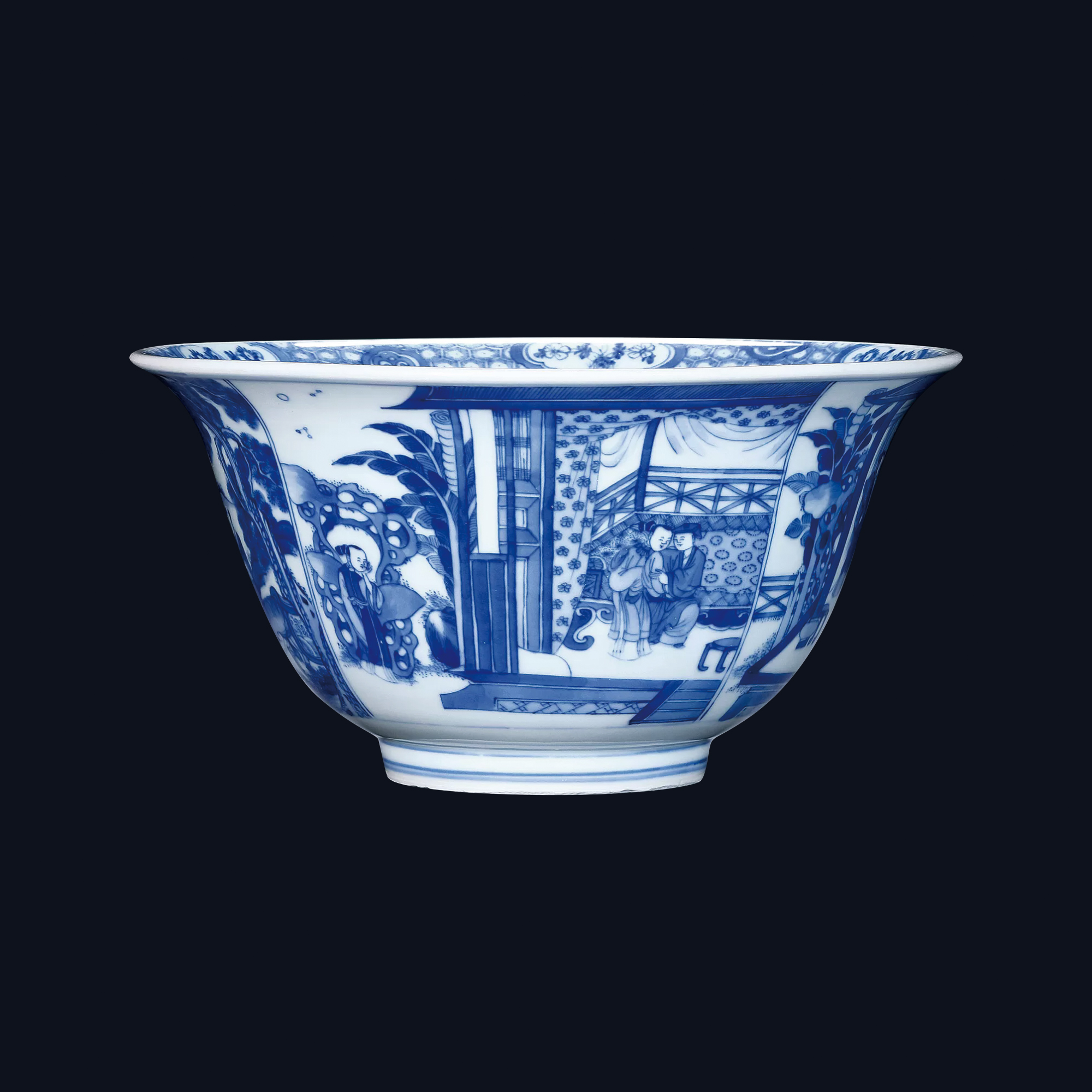 青花西廂記大碗