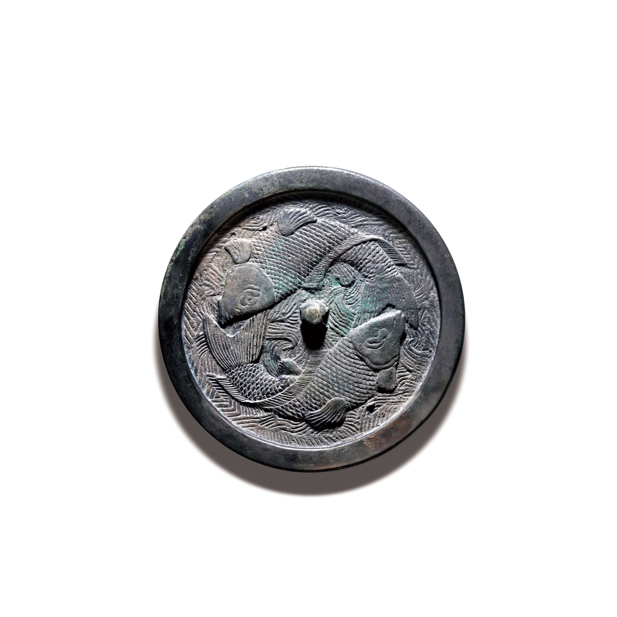 銅雙魚鏡