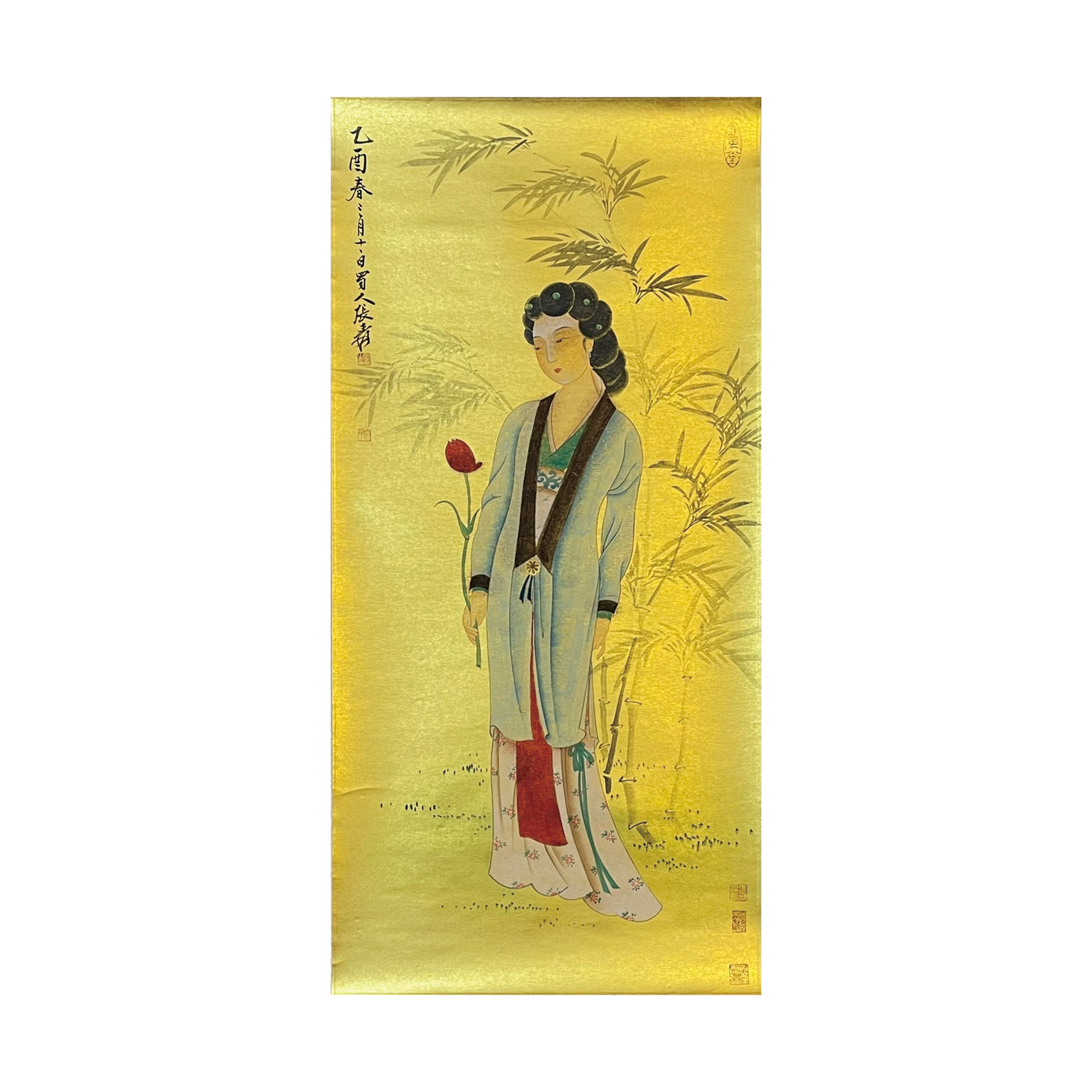 張大千 竹林美人圖