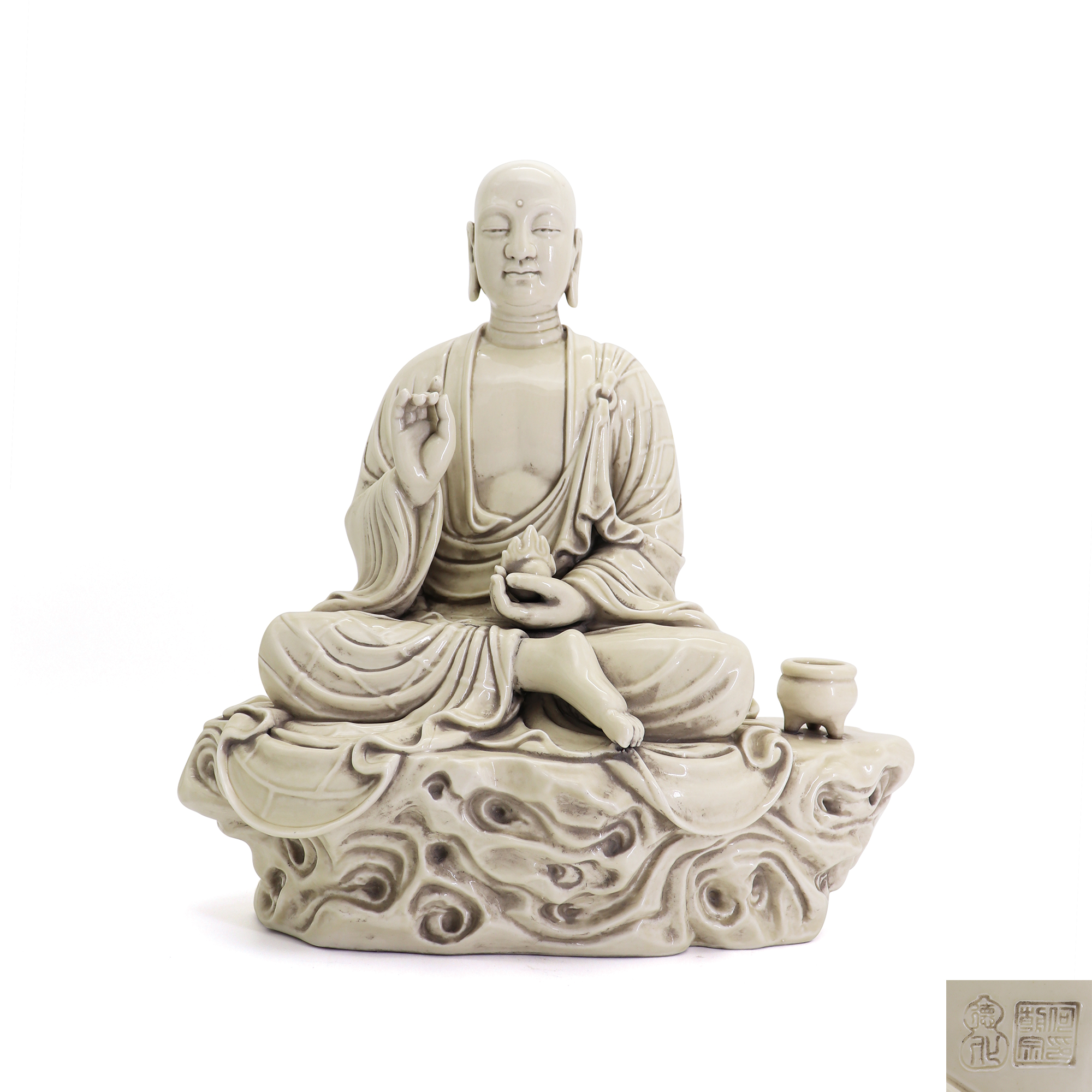 德化窯白釉地藏王菩薩坐像