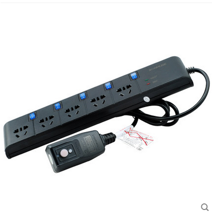 多功能防漏电复位电源插座 防雷插排插线板 独立开关接线