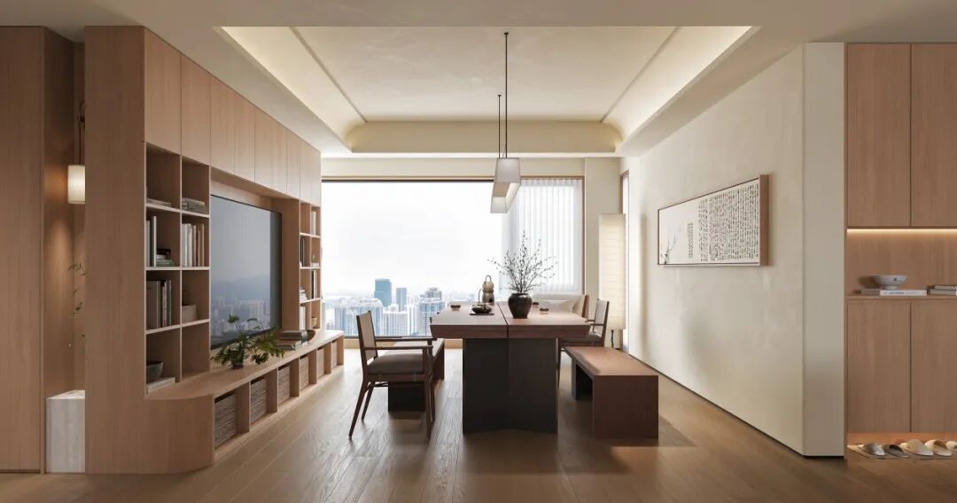 暖色简约客餐厅