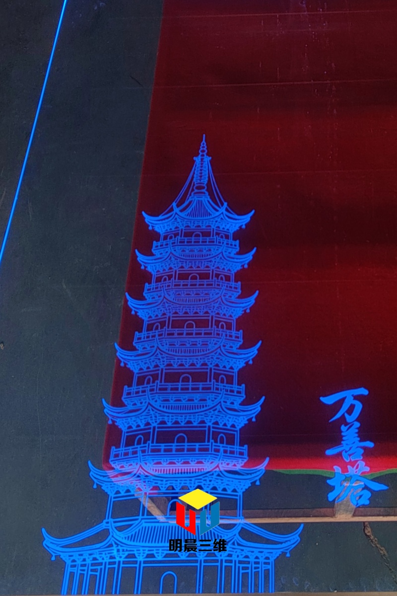 当千年建筑与璀璨星河，都藏进一块玻璃里 —— 激光内雕的 “隐形艺术”