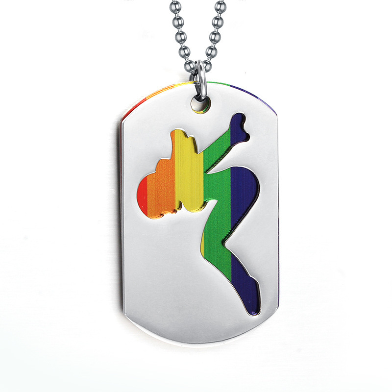 MECYLIFE Lesbian Jewelry Dog Tag Necklace
