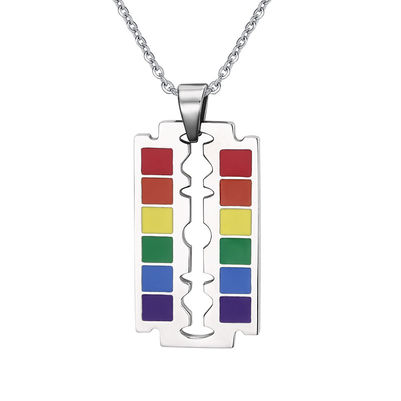 MECYLIFE Stainless Steel Rainbow Razor for GAY