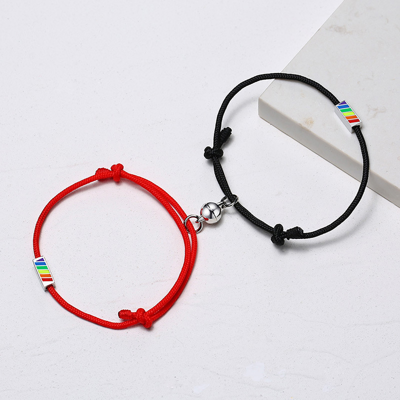 MECYLIFE Magnetic Couple Bracelet GAY Pride Bracelet