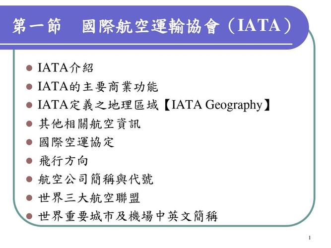 国际航协IATA 国际航协IATA