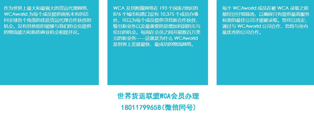 世界货运联盟（WCA）