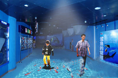 武汉互动投影 武汉地面互动系统 武汉数字展厅 武汉多媒体展厅 武汉展厅设计