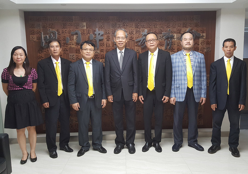 澳門高明聯合商會代表拜會李沛霖先生