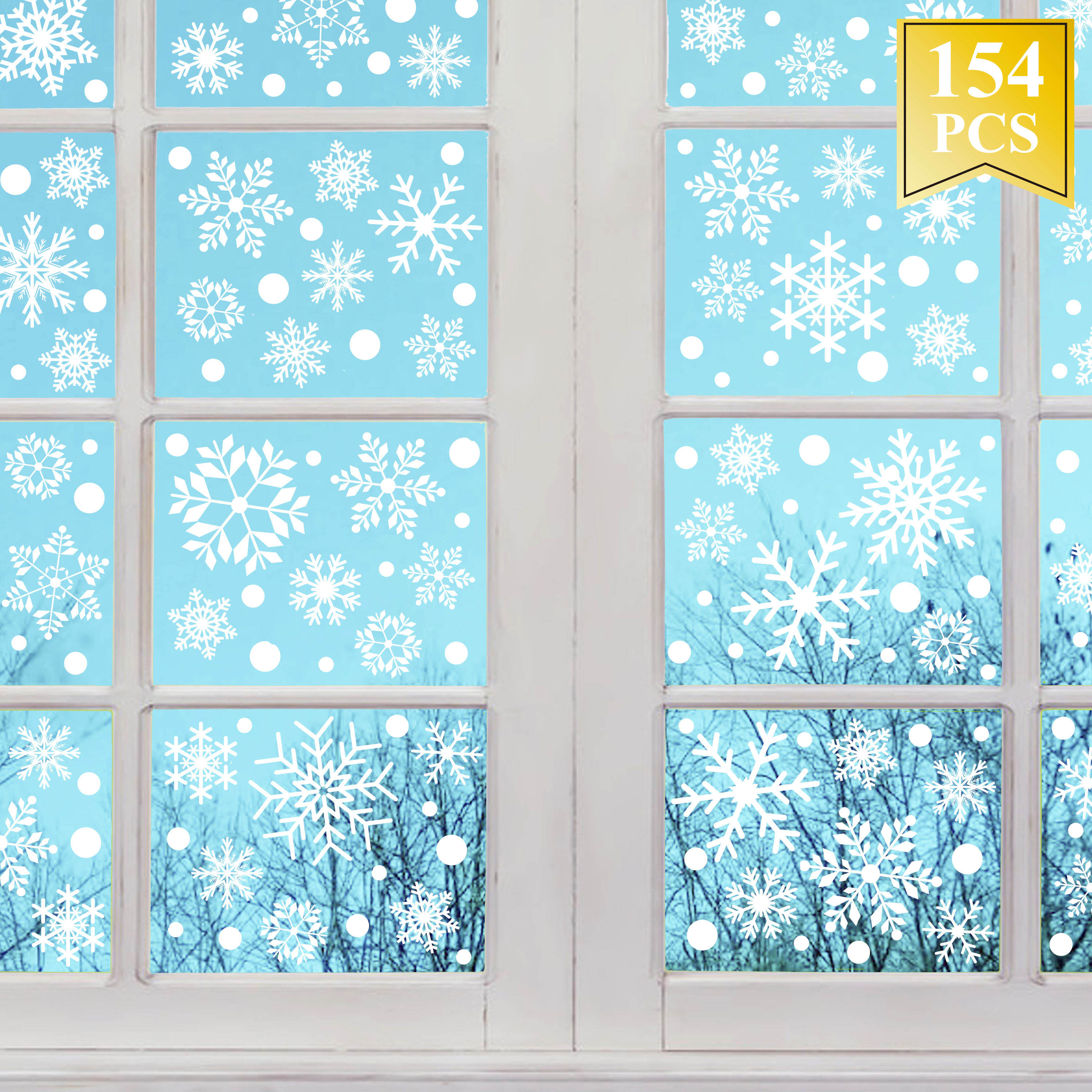 Snowflake window sticker