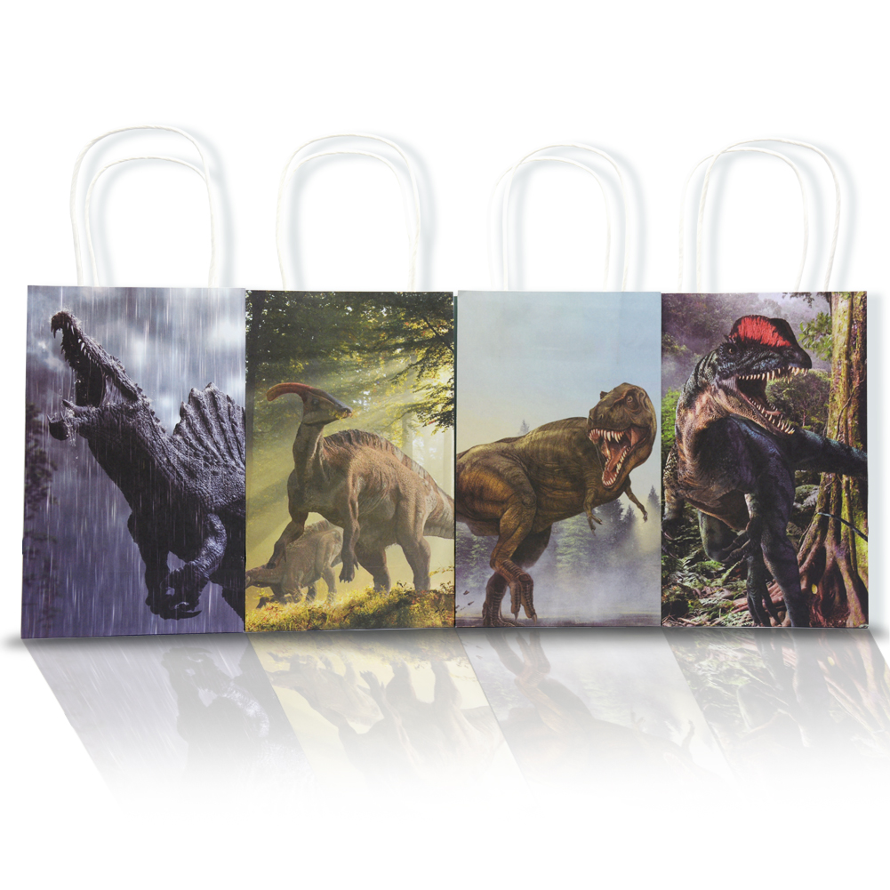 Dinosaur themed paper bags