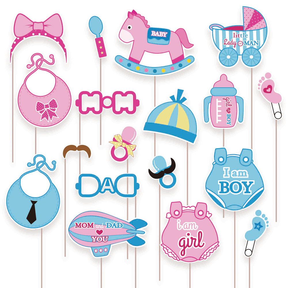 Babyshower Photo Booth Props