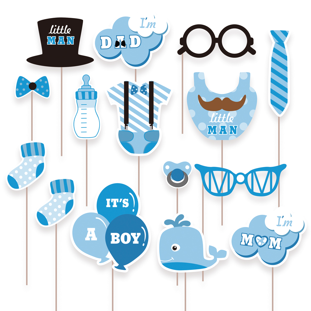 It's a Boy Photo Booth Props