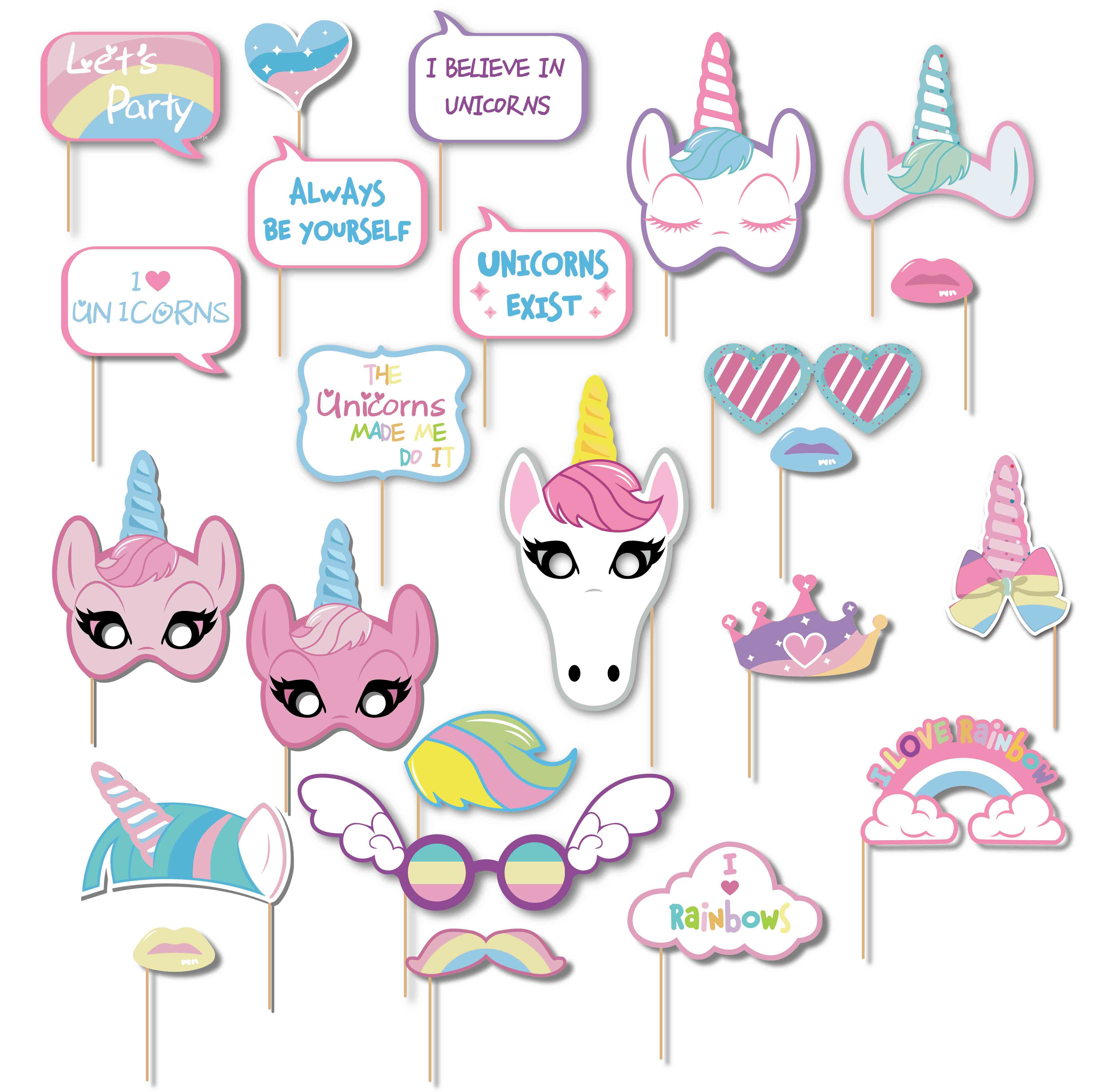 Unicorn photo props.