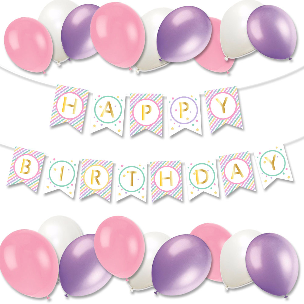 unicorn balloon birthday kit