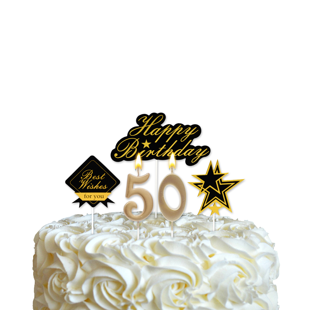 50 birthday candle decoration