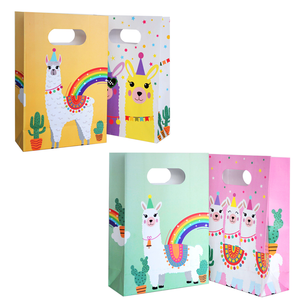 Alpaca-themed paper bag
