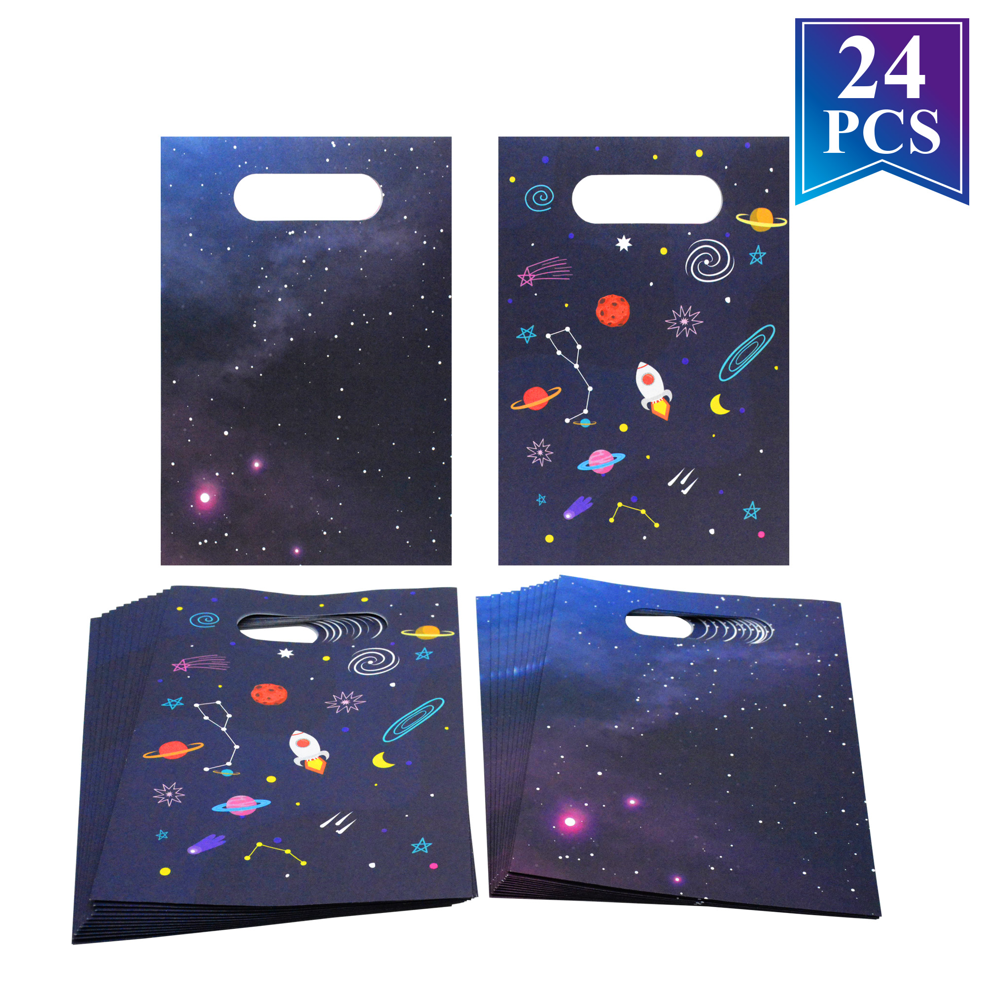 Space planet paper bag