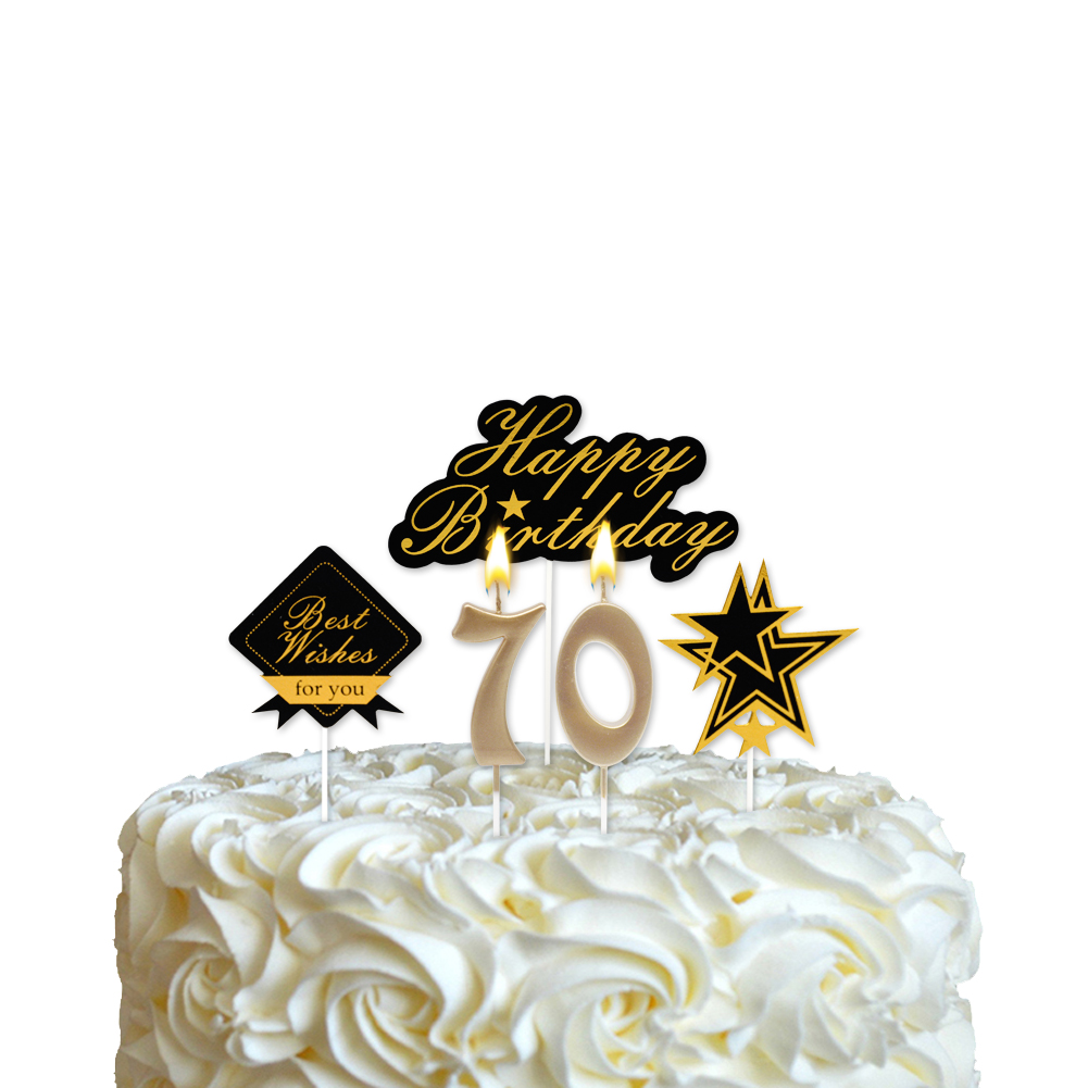 70 birthday candle decoration