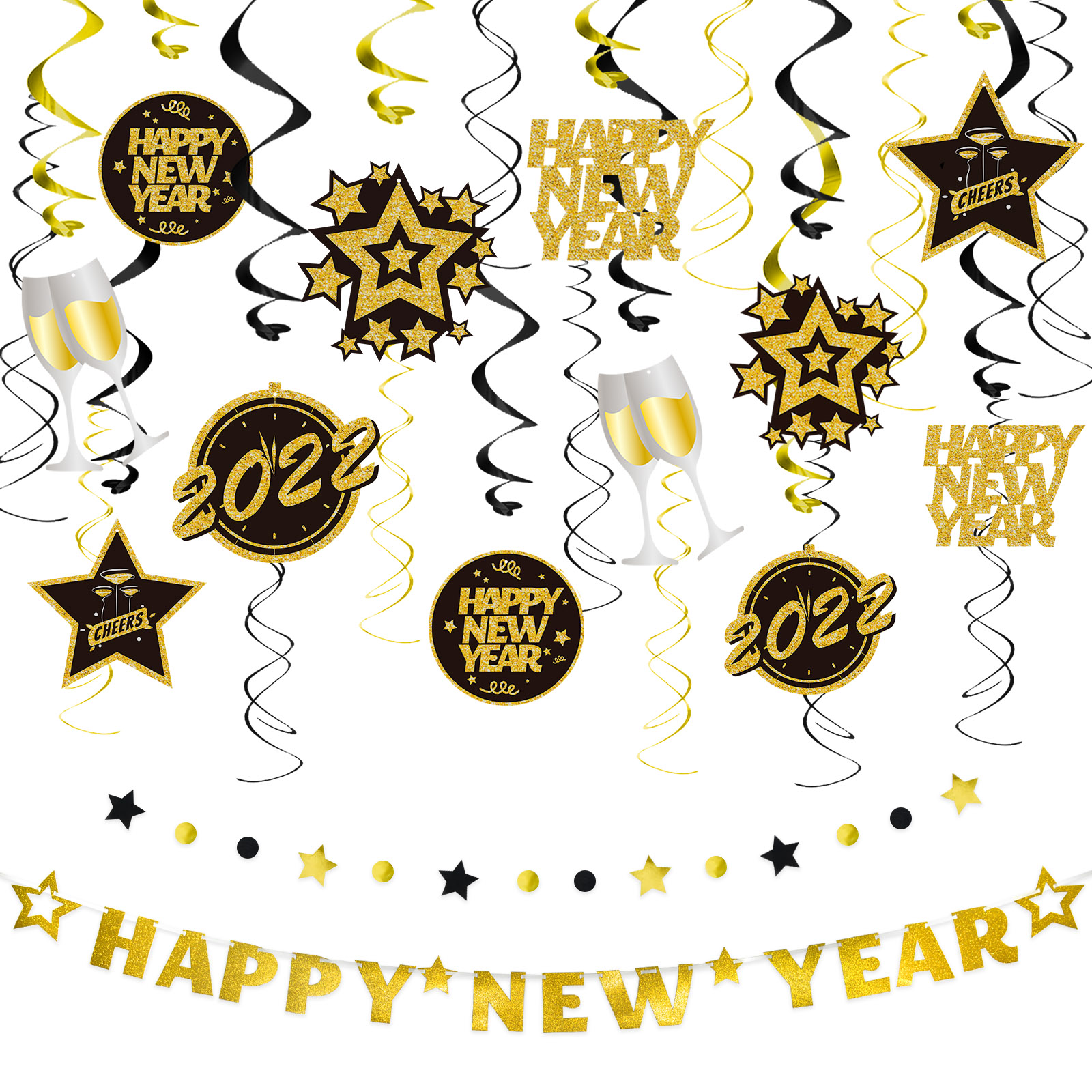 New Year set decoration