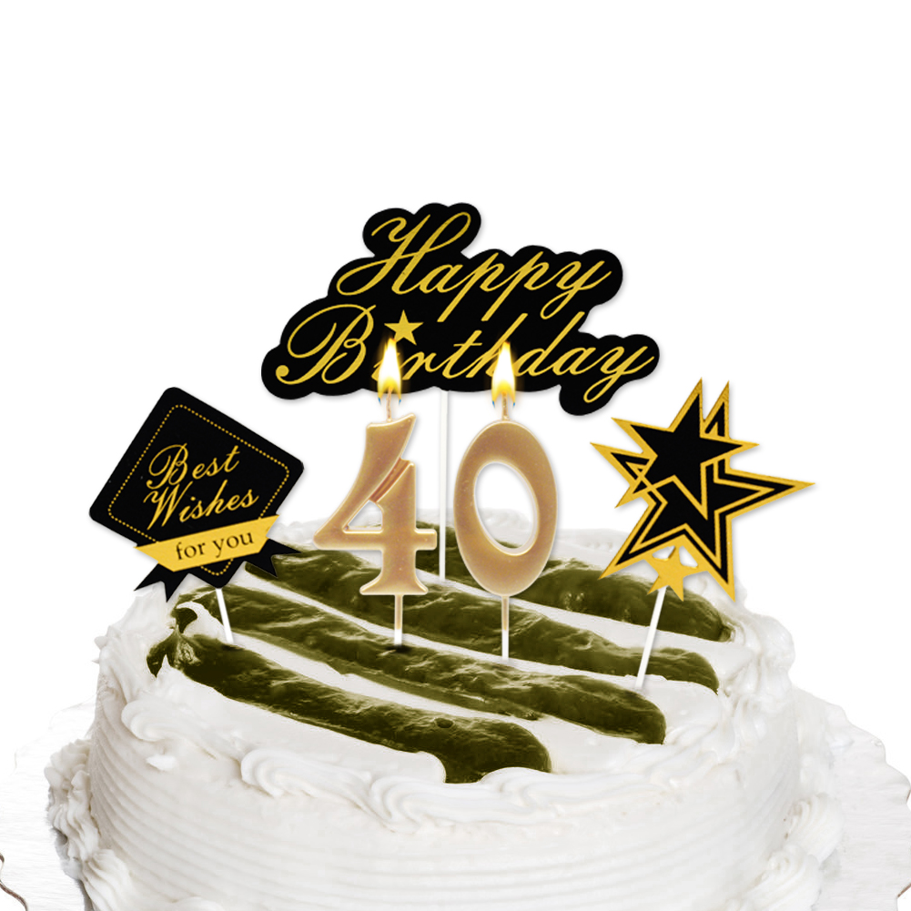 40 birthday candle decoration