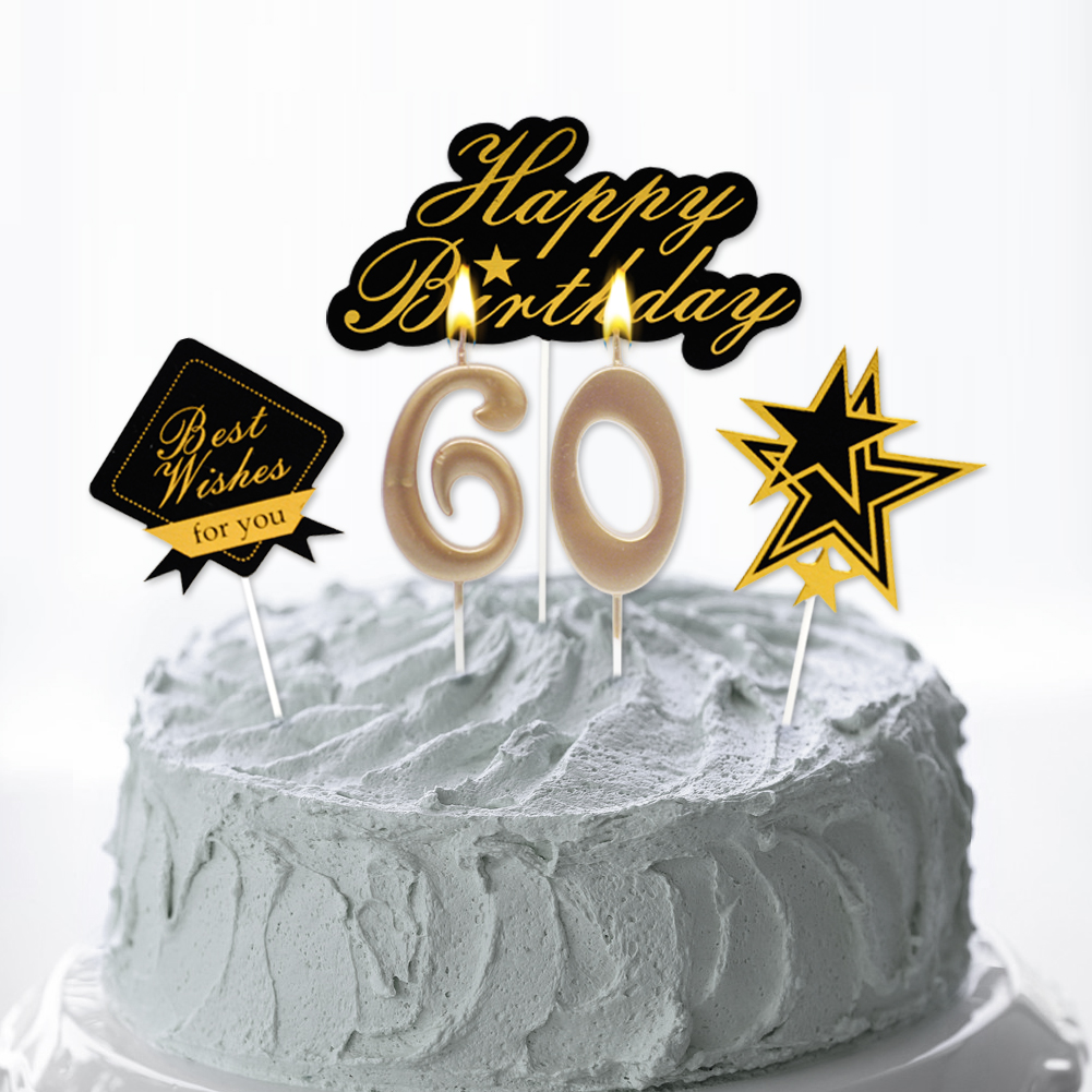 60 birthday candle decoration