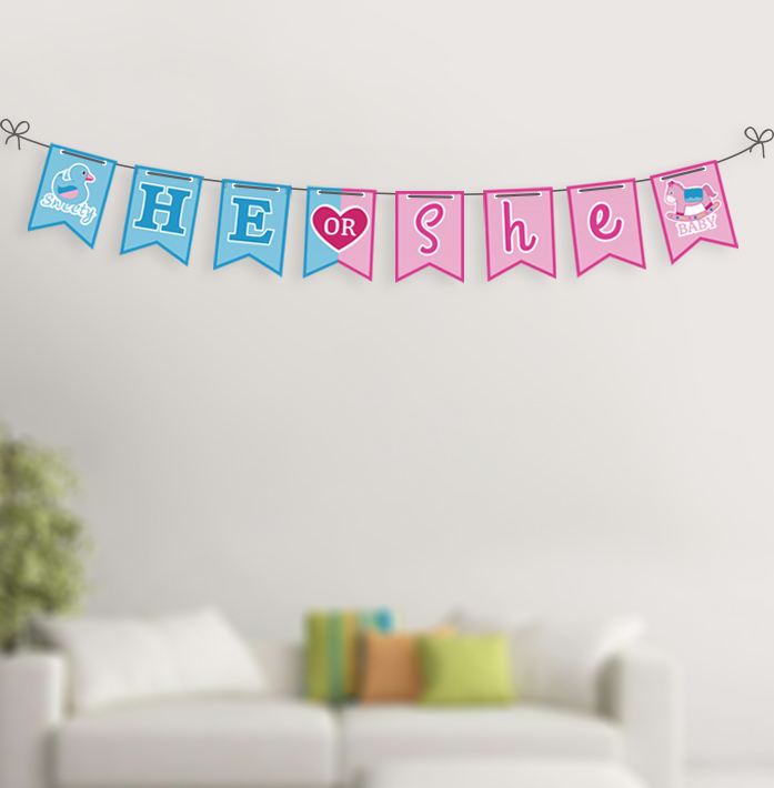 Babyshower letter banner