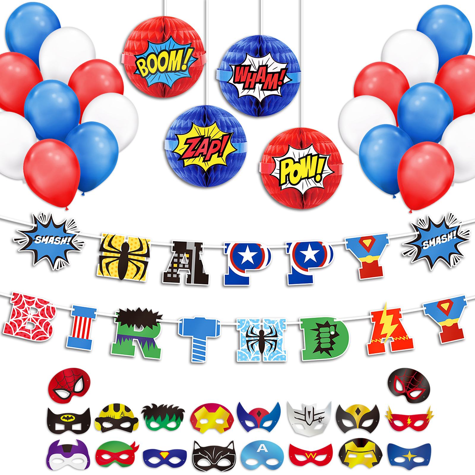 Hero theme decoration set