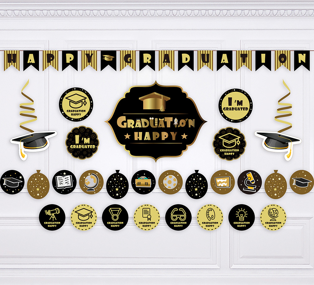 Happy Graduation Party Decoration Kit