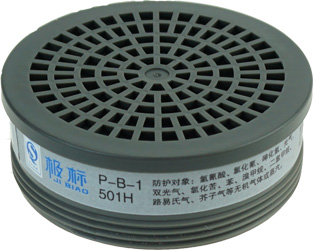 501H  P-B-1 无机气体或蒸汽滤毒盒