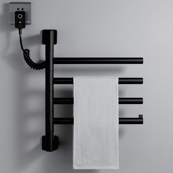 Electric heated towel rack