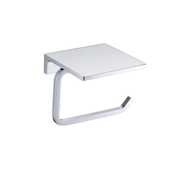 Roll holder with shelf