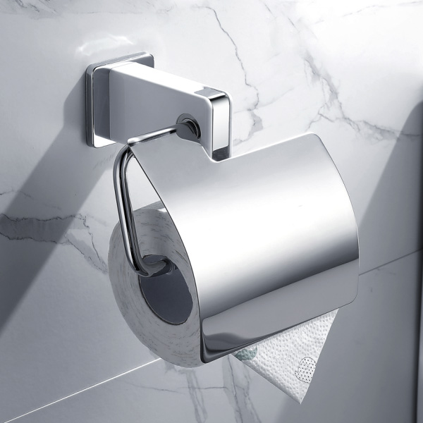 Roll holder with cover