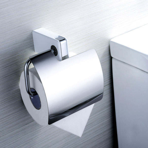 Roll holder with cover