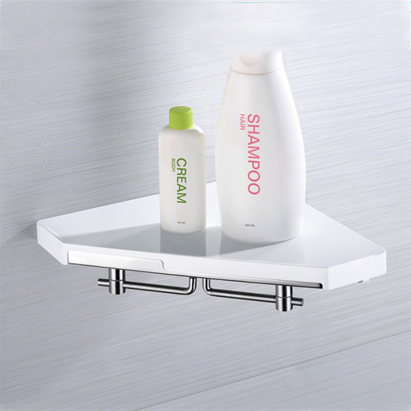 Corner shelf with hook