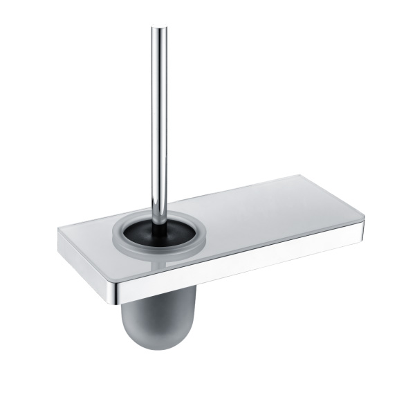 Toilet brush holder & shelf