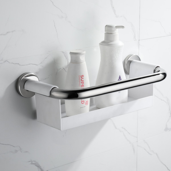 Grab bar with basket