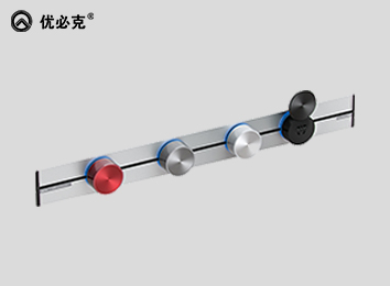 皓月银嵌入式轨道插座