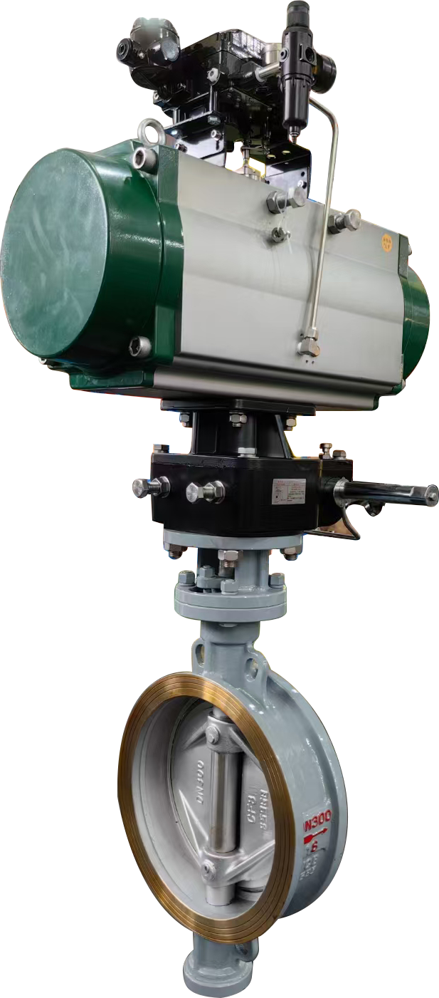 气动硬密封对夹蝶阀