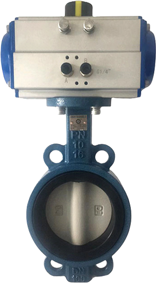 气动软密封对夹蝶阀