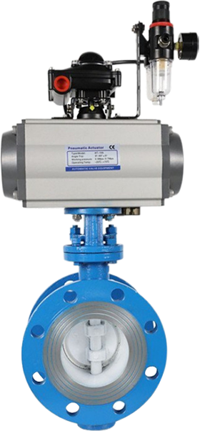 铸钢气动硬密封蝶阀