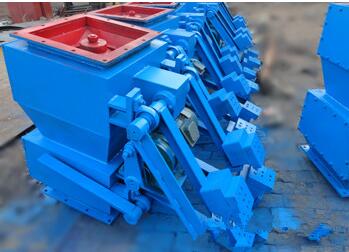 电动矩形缩气翻板阀