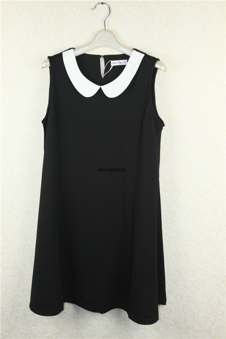 AMLW67676[爱宝]娃娃领背心连衣裙