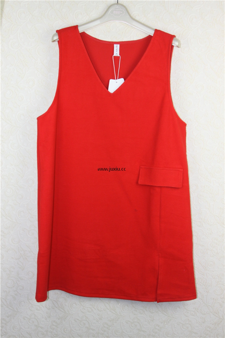 AMLW67654[爱宝]车假口袋背心裙