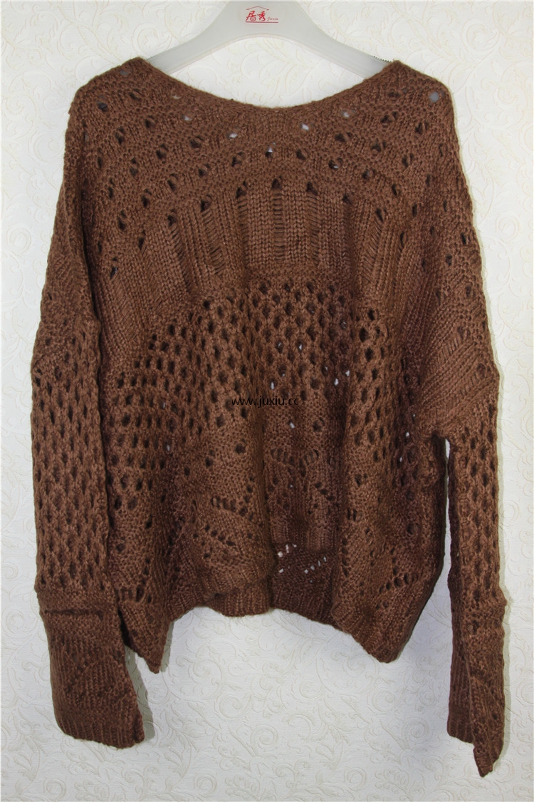 38W873160238周镂空百搭毛织罩衫