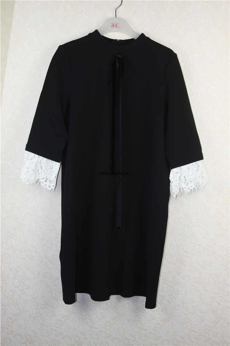 38W8733810[38周]时尚优雅系蝴蝶结连衣裙