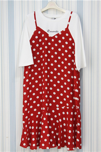 [拼出完美]假两假连衣裙