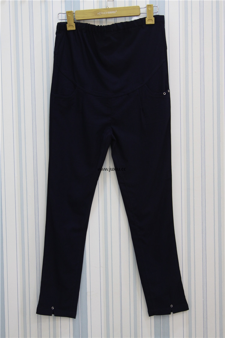 AMLS28360爱宝高腰素面九分弹力裤