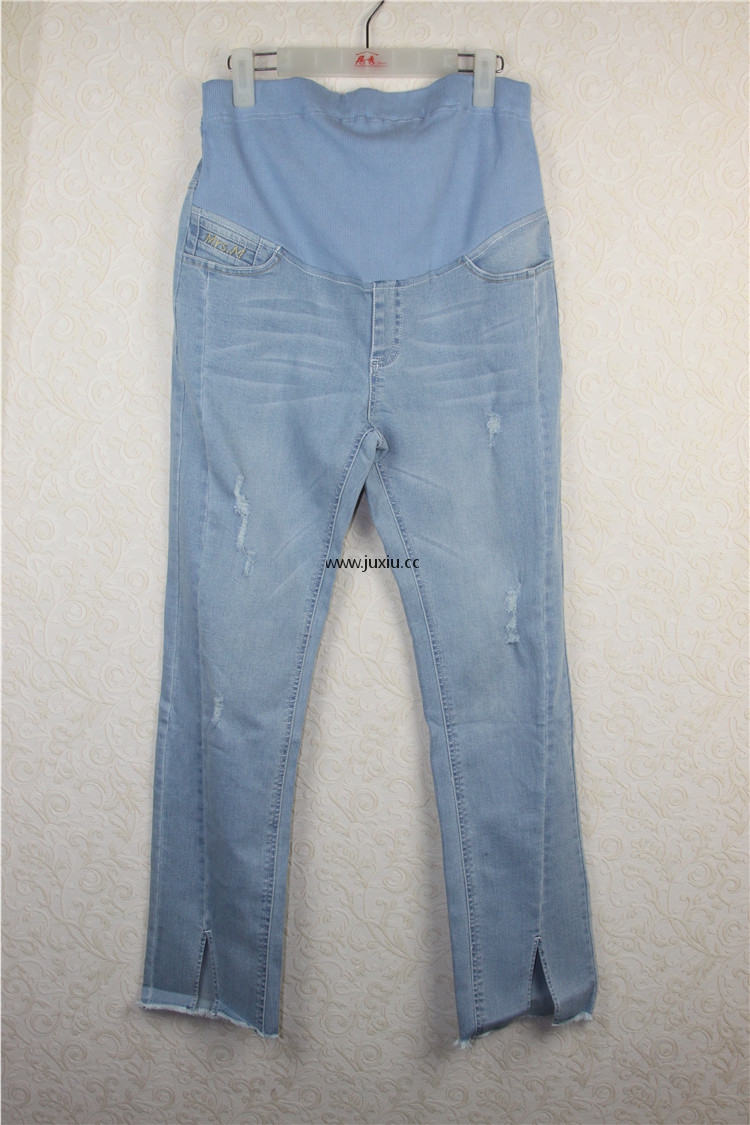 38W8732899[38周]绣花弹力牛仔裤